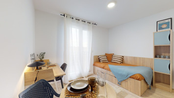 Studio de 14 à 18m² meublé et équipé (XS / S)