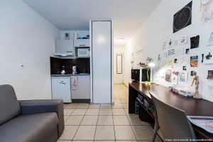 Photo Studios of 17m² to 23m² in a student residence in Annemasse n° 3