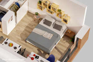 Photo T1 Bis de 26m² meublé et équipé n° 2