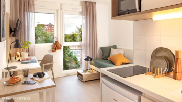 T1 de 18 à 21m² meublé et équipé