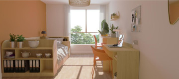 Studio de 18 à 21m² meublé et équipé (option balcon)