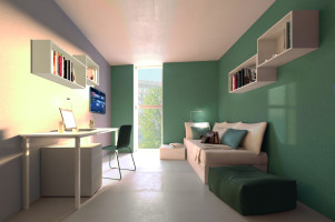 Studio de 18 à 19m² meublé et équipé