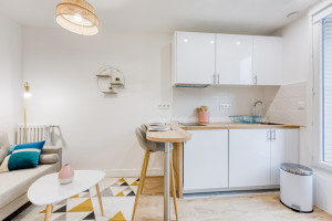 Découvrez ce T2 meublé et lumineux de 19 m² à Paris 20ème