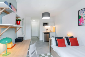 T1 de 19 à 21m² meublé et équipé (Premium / Large / Large Premium)