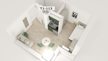 Photo Studio confort de 20 à 22m2 meublé et équipé n° 1