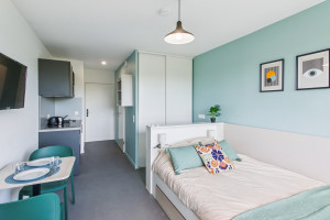 Studio Lit double de 21m² meublé et équipé