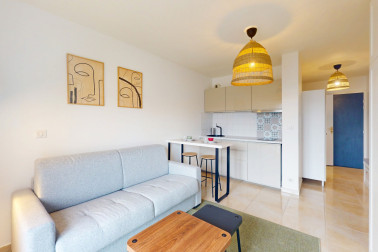 Location studio meublé et rénové - 21,60 m² - Vitry-sur-Seine