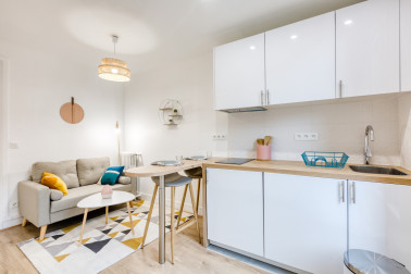 Découvrez ce T2 meublé et lumineux de 19 m² à Paris 20ème