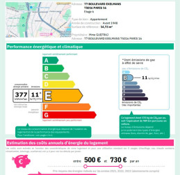A VENDRE - Studio meublé 15m²