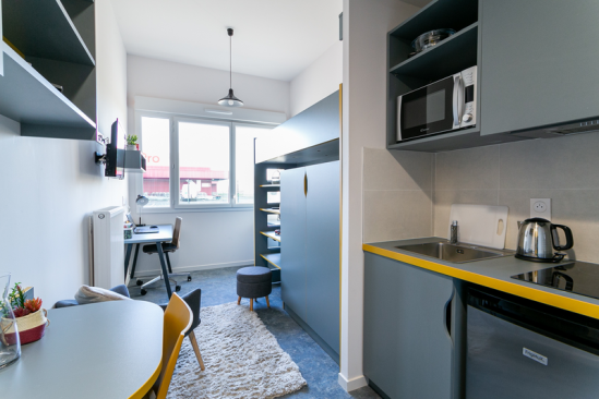 Résidence All Suites Study Aulnoy Lez Valenciennes - Aulnoy-lez-Valenciennes - Chambre - ImmoJeune